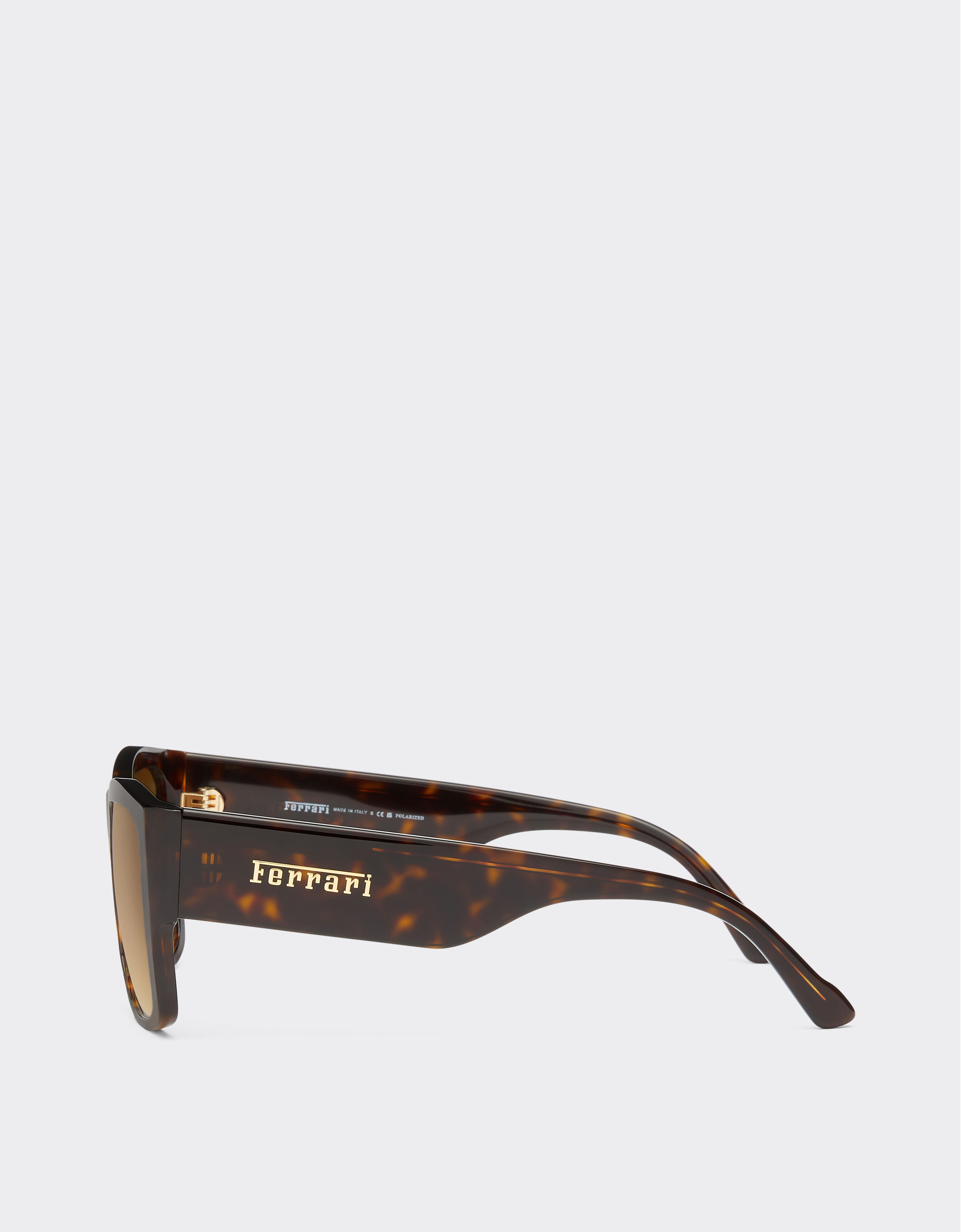 Ferrari Ferrari sunglasses in Havana acetate with polarised brown gradient lenses Tortoiseshell F1264f
