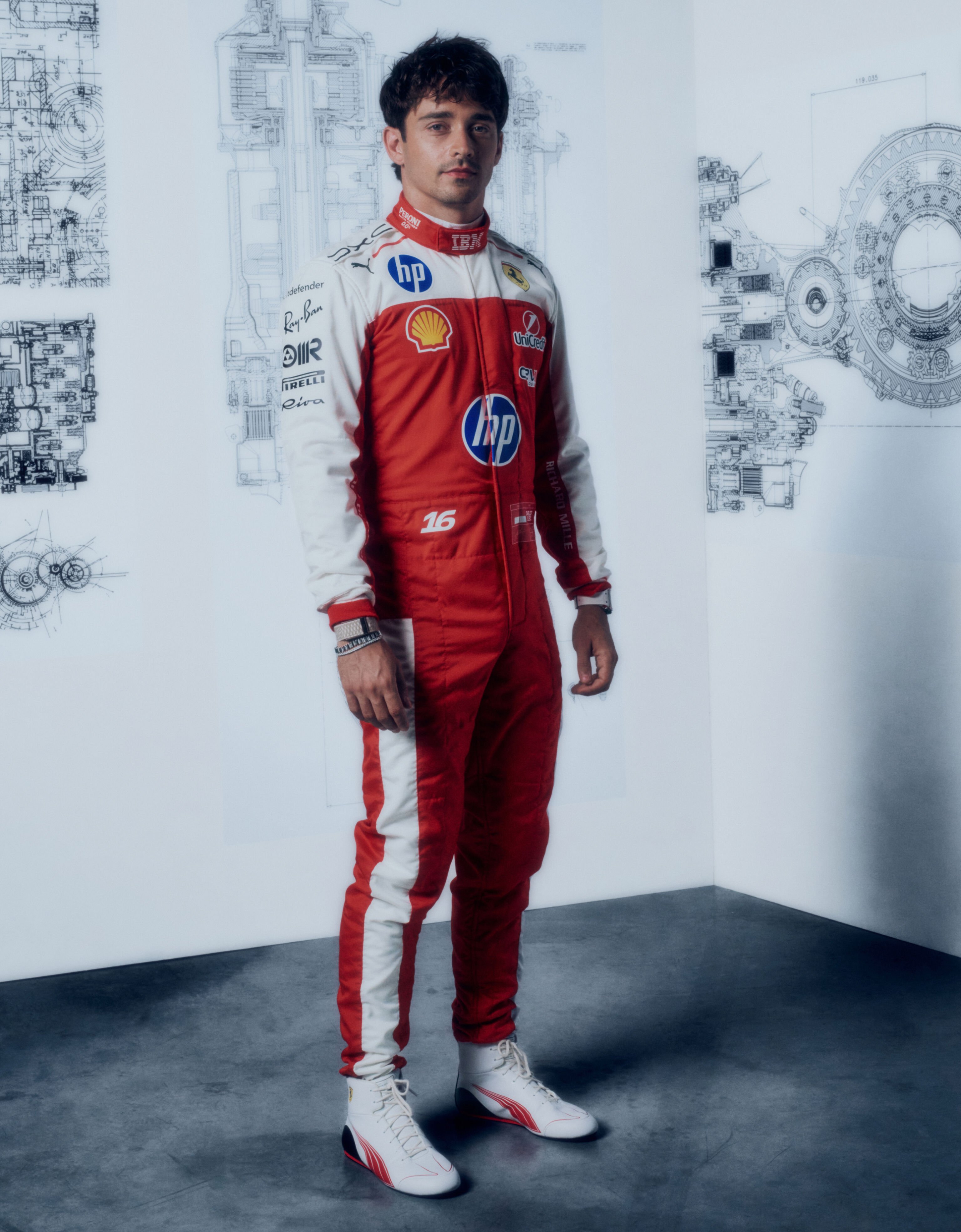 Combinaison de course Leclerc Replica Scuderia Ferrari pour le Grand Prix d'Austin 2026 Ferrari Combinaison de course Leclerc Replica Scuderia Ferrari pour le Grand Prix d'Austin 2026 Rouge Racing LW0JU4120EXT0001f