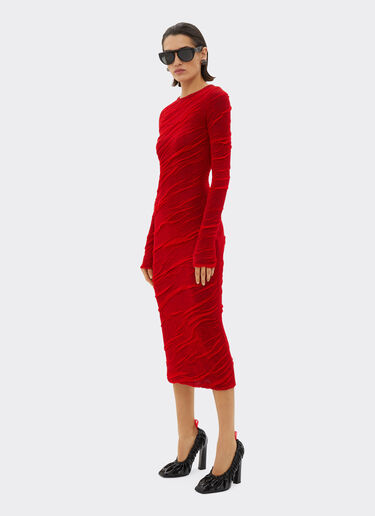 Ferrari Knitted longuette dress Rosso Dino 21032f