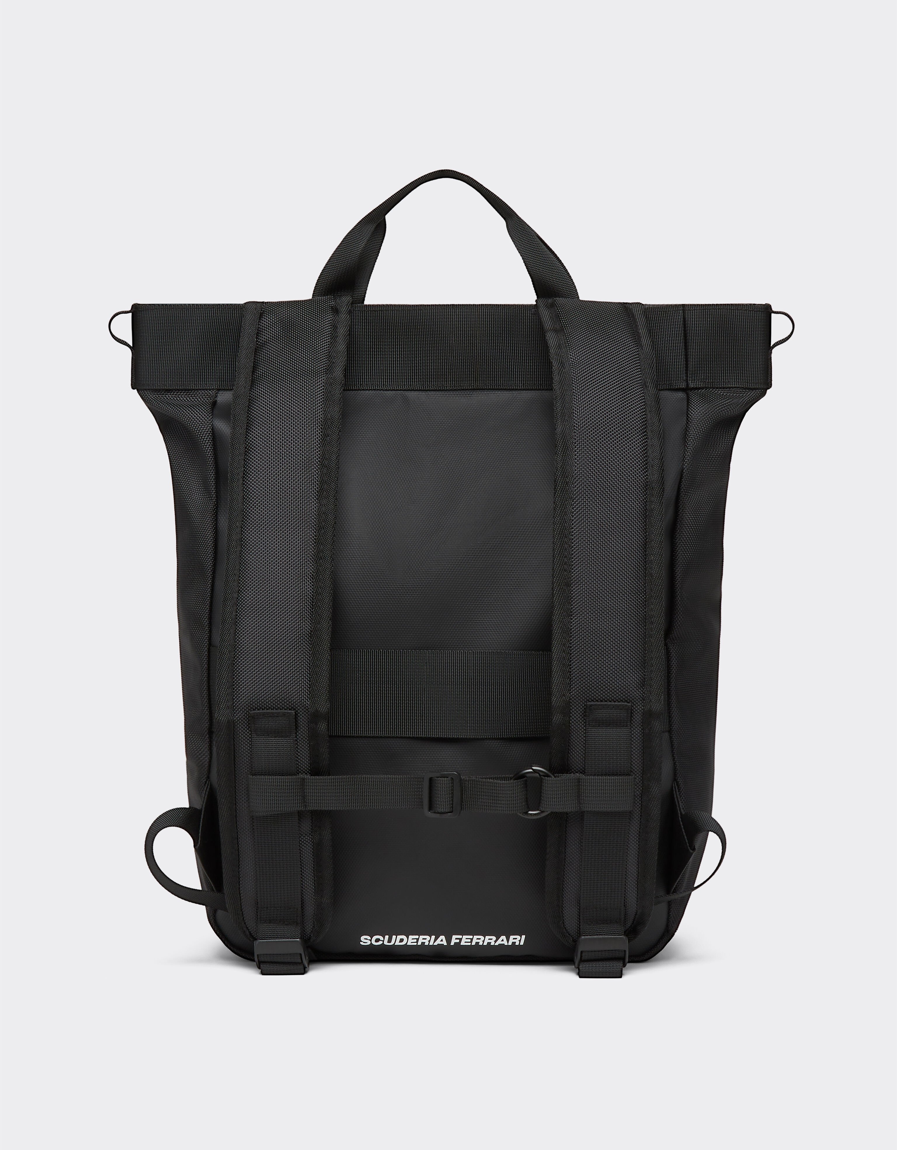  Tote backpack with Ferrari Scudetto Nero SBNBP0016HMM0032f