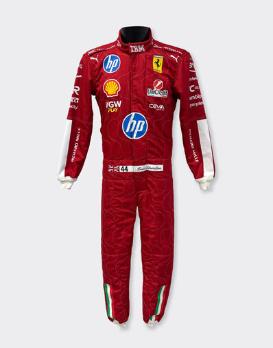 Ferrari Puma for Scuderia Ferrari HP Lewis Hamilton Monza 2025 racing suit Red LA0CPf
