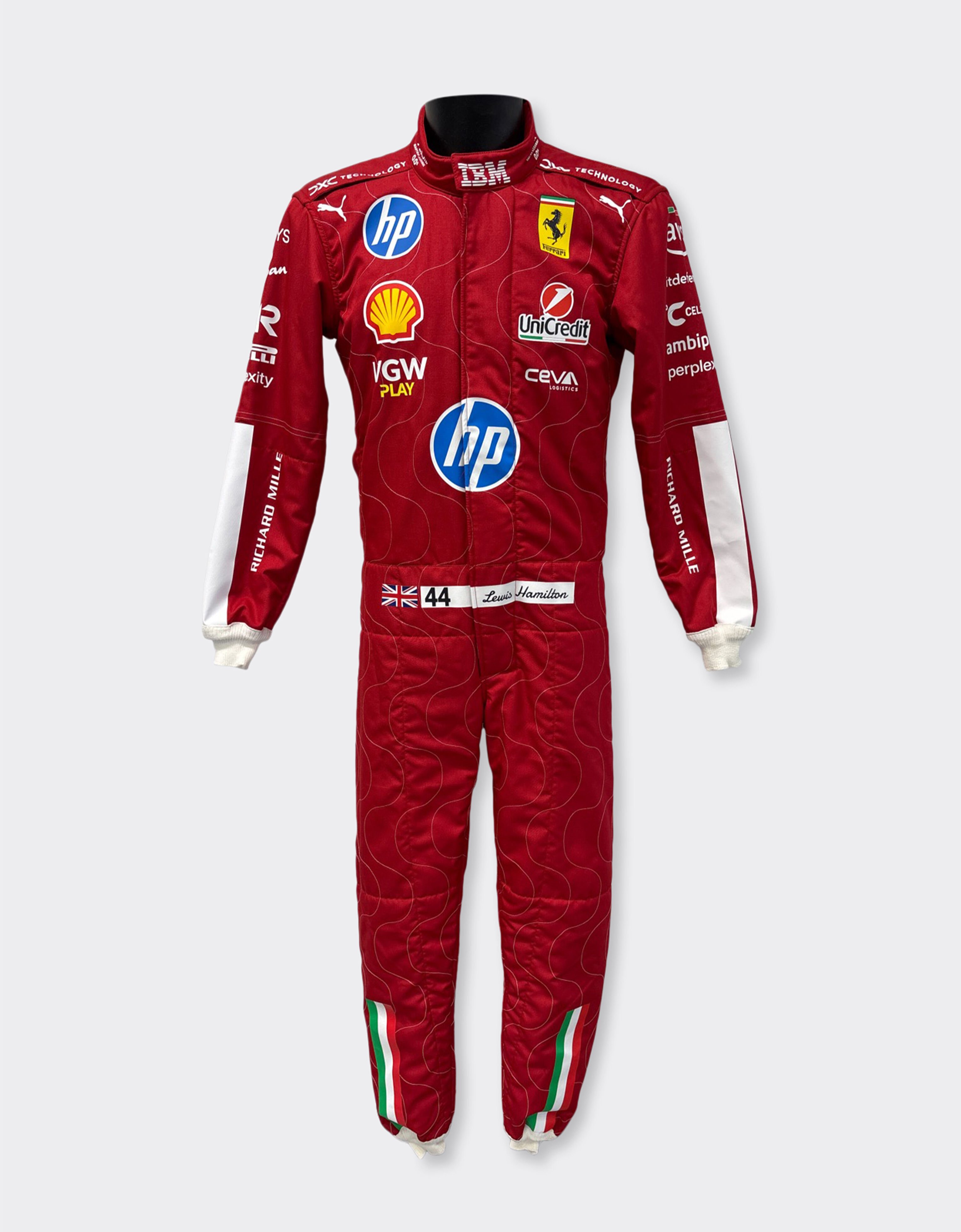 Ferrari Puma for Scuderia Ferrari HP Lewis Hamilton Monza 2025 racing suit Red LA0CPf