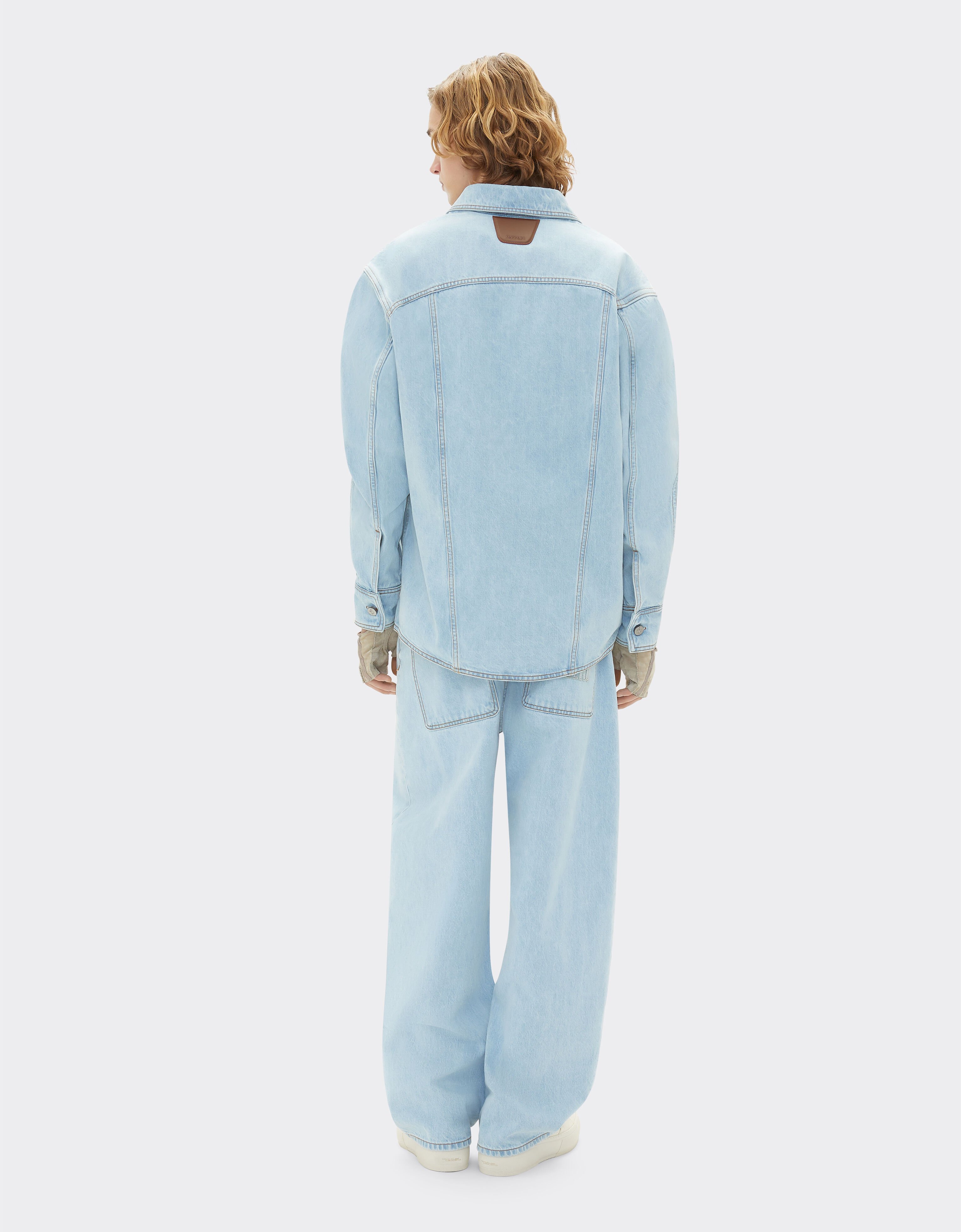Ferrari Camisa vaquera Ferrari x Charles Leclerc Denim claro 22265f
