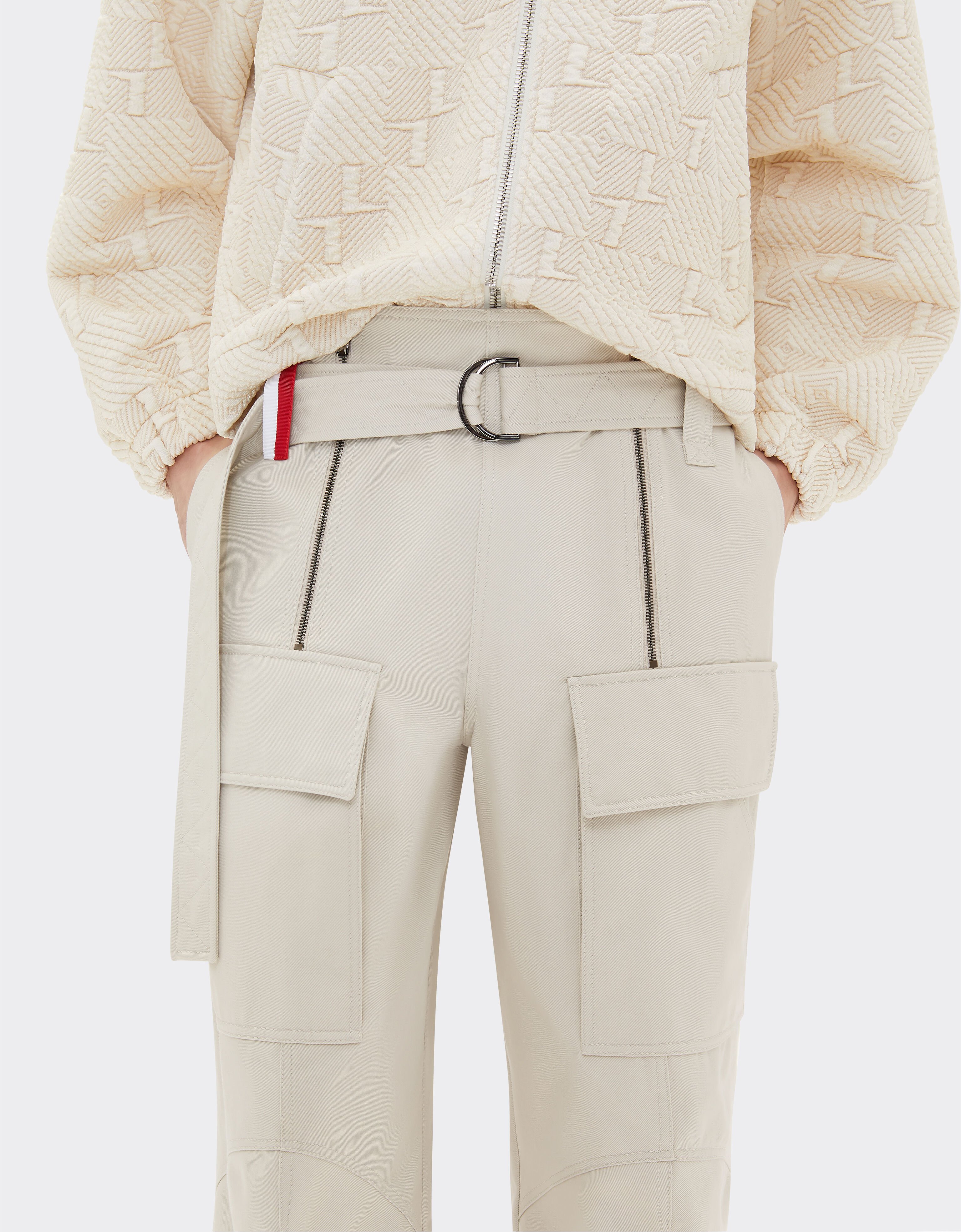 Ferrari Ferrari x Charles Leclerc cargo trousers Ecru 22259f