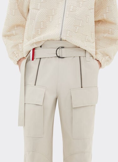 Ferrari x Charles Leclerc cargo trousers Ferrari Ferrari x Charles Leclerc cargo trousers Ecru 22259f