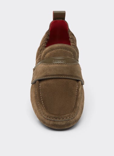 Nappa leather driver shoes Ferrari Nappa leather driver shoes Khaki Green 50772f