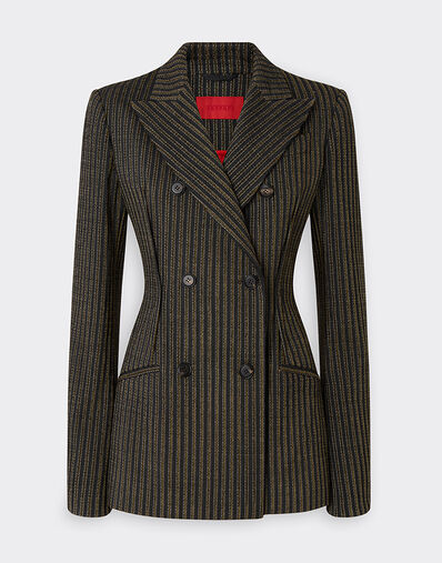 Ferrari Blazer de lana a rayas Antracita 50126f