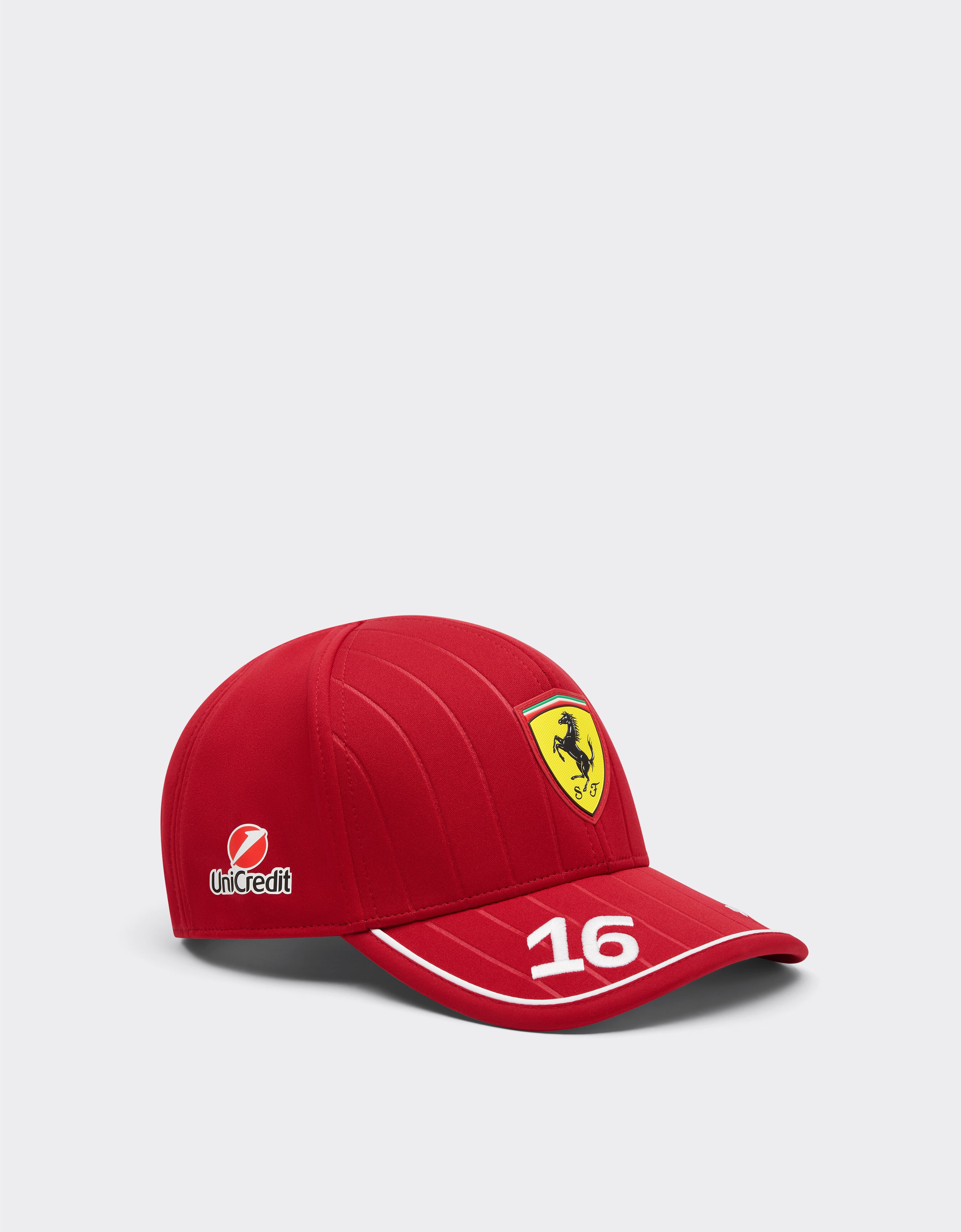 Ferrari 2025 Leclerc Casquette Puma pour Scuderia Ferrari HP Cerise LA00Wf