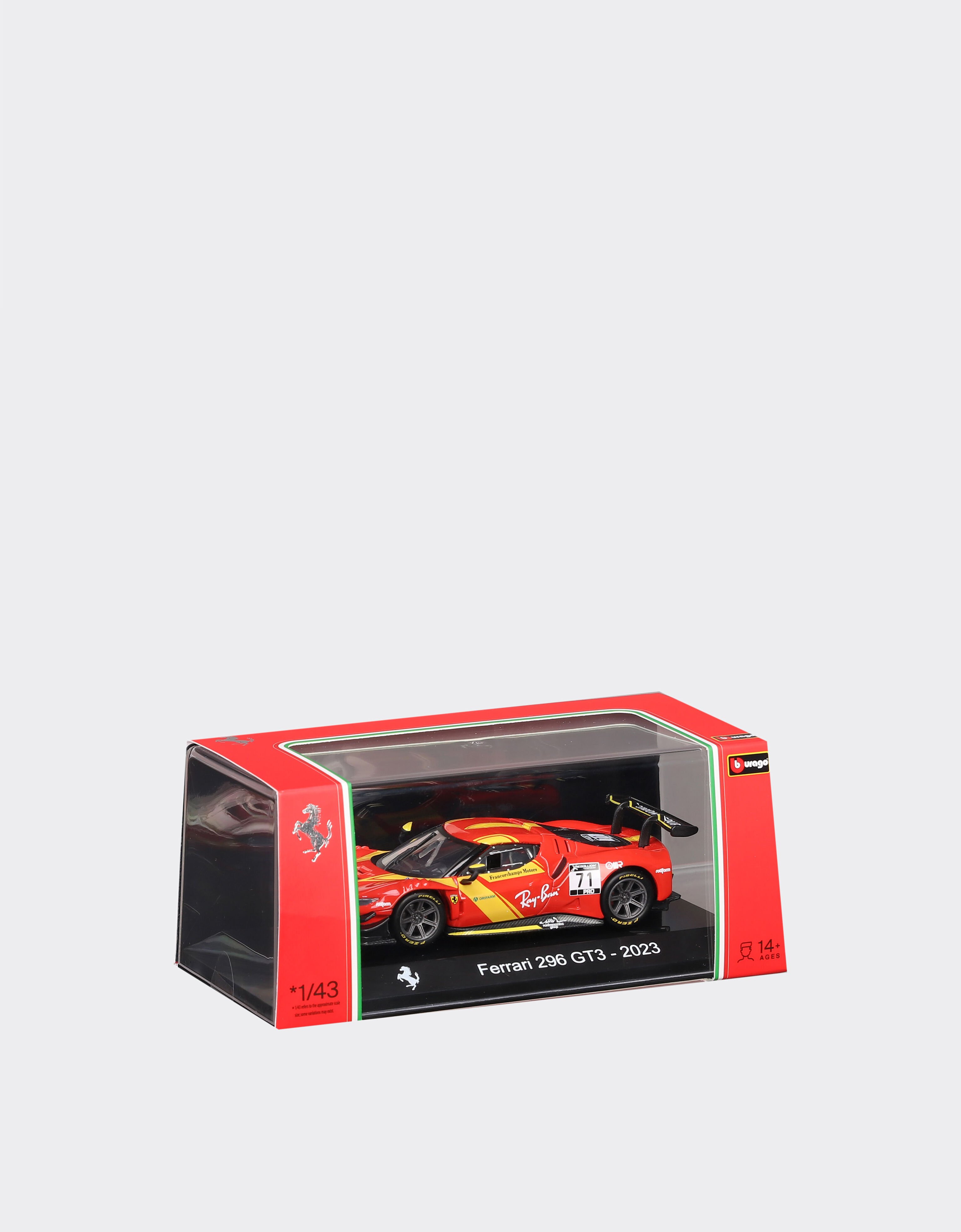 Ferrari Maqueta del Ferrari 296 GT3 a escala 1:43 Rosso LO0R0045EXT0001f