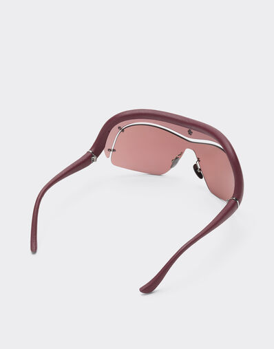 Ferrari Limited Edition Ferrari sunglasses in injected and leather with red and light gray lenses Dark Red LA0F8f