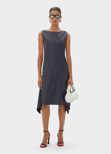 Ferrari Midi dress in nappa leather Navy 21783f