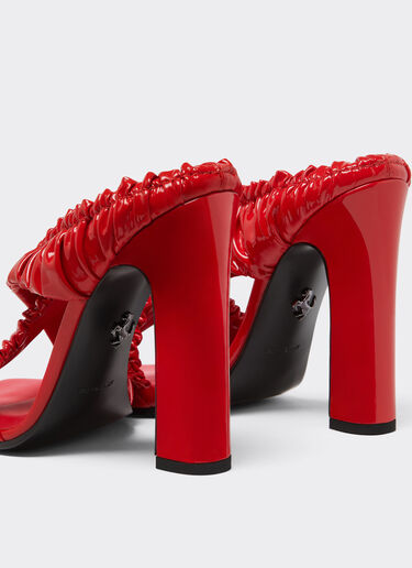 Ferrari High sandals in patent leather Rosso Dino 22025f