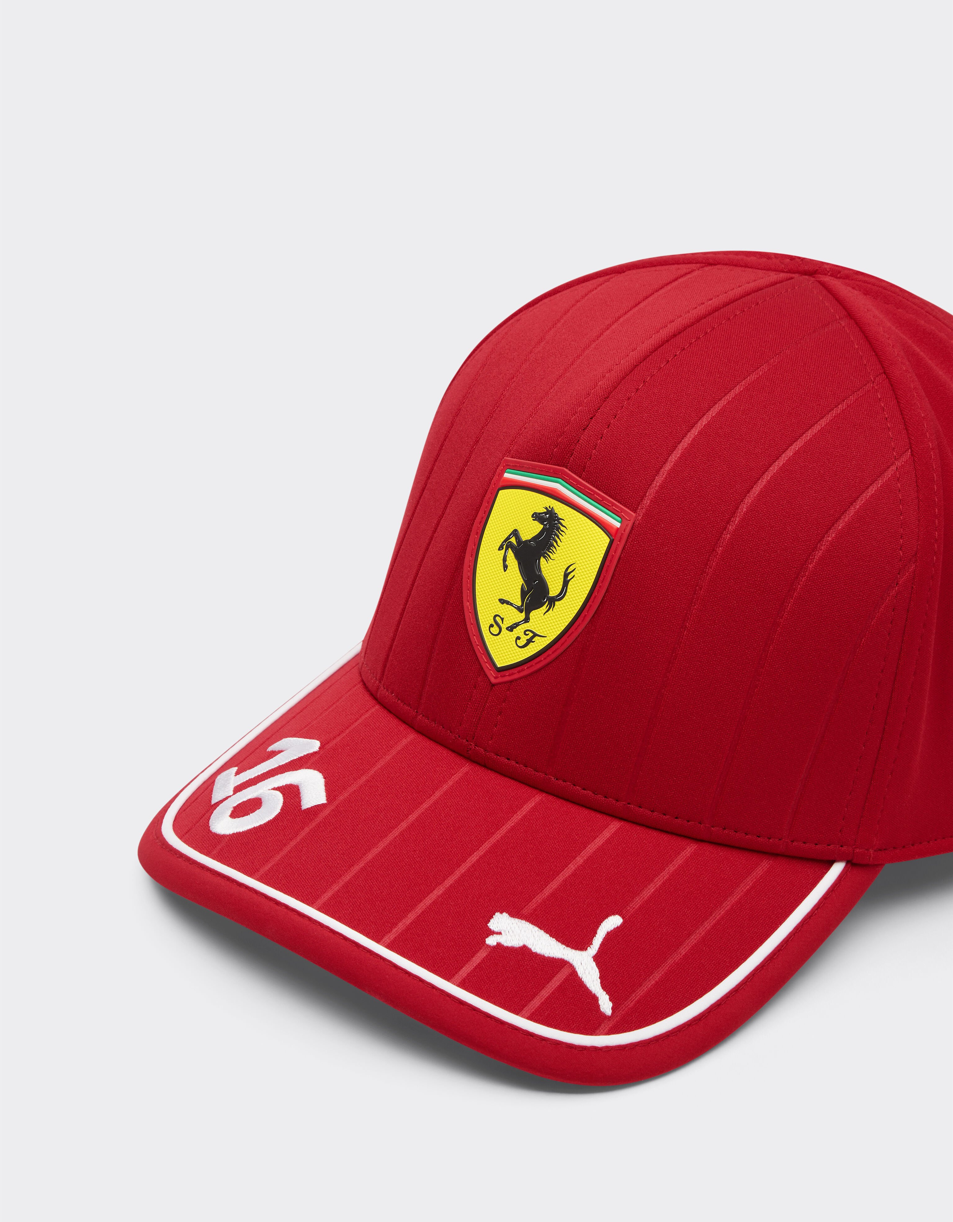 Ferrari 2025 Leclerc Casquette Puma pour Scuderia Ferrari HP Cerise LA00Wf