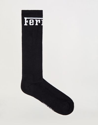 Ferrari Cotton blend socks with Ferrari logo Navy 22314f