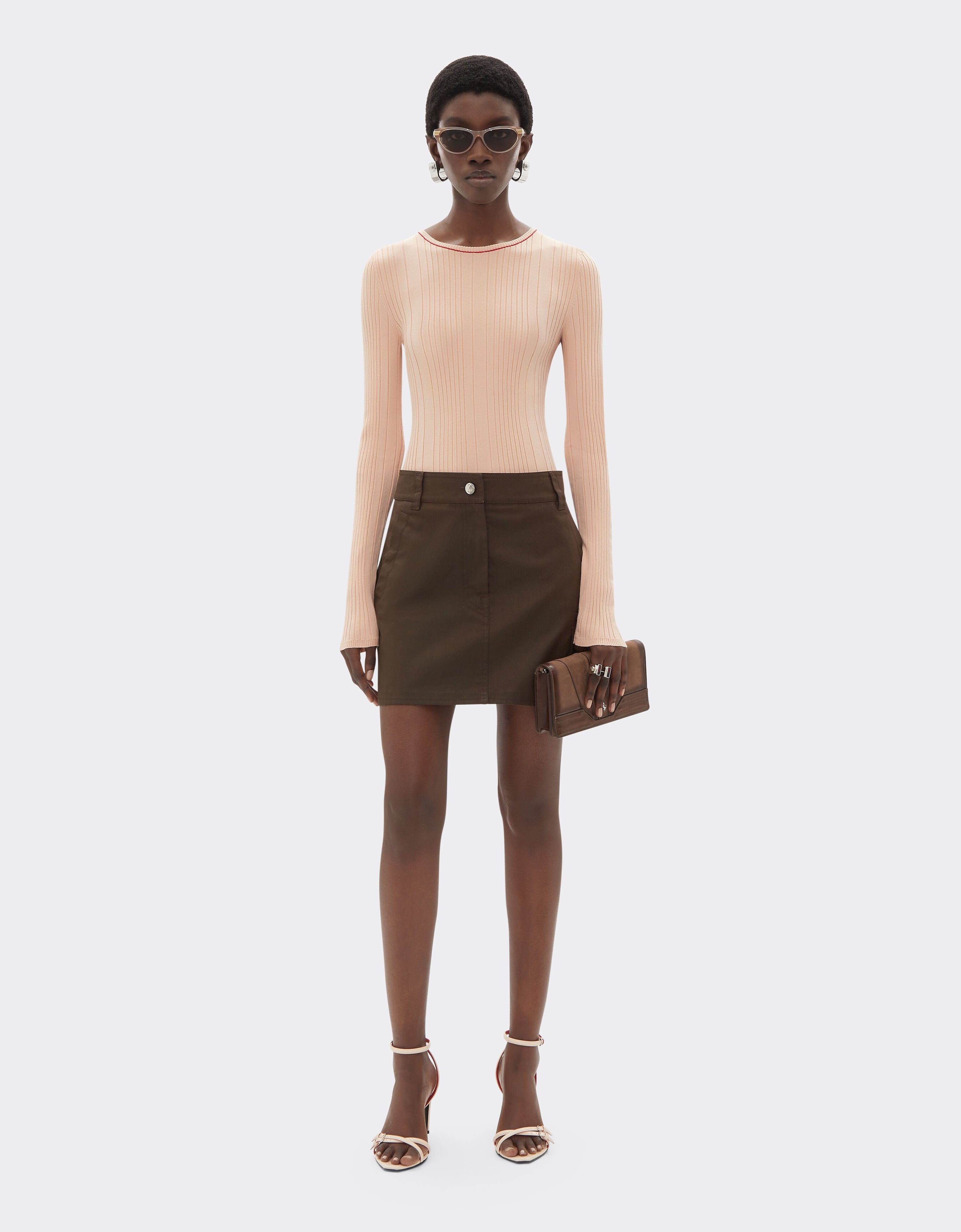 Ferrari Stretch viscose knit Powder Pink 49980f