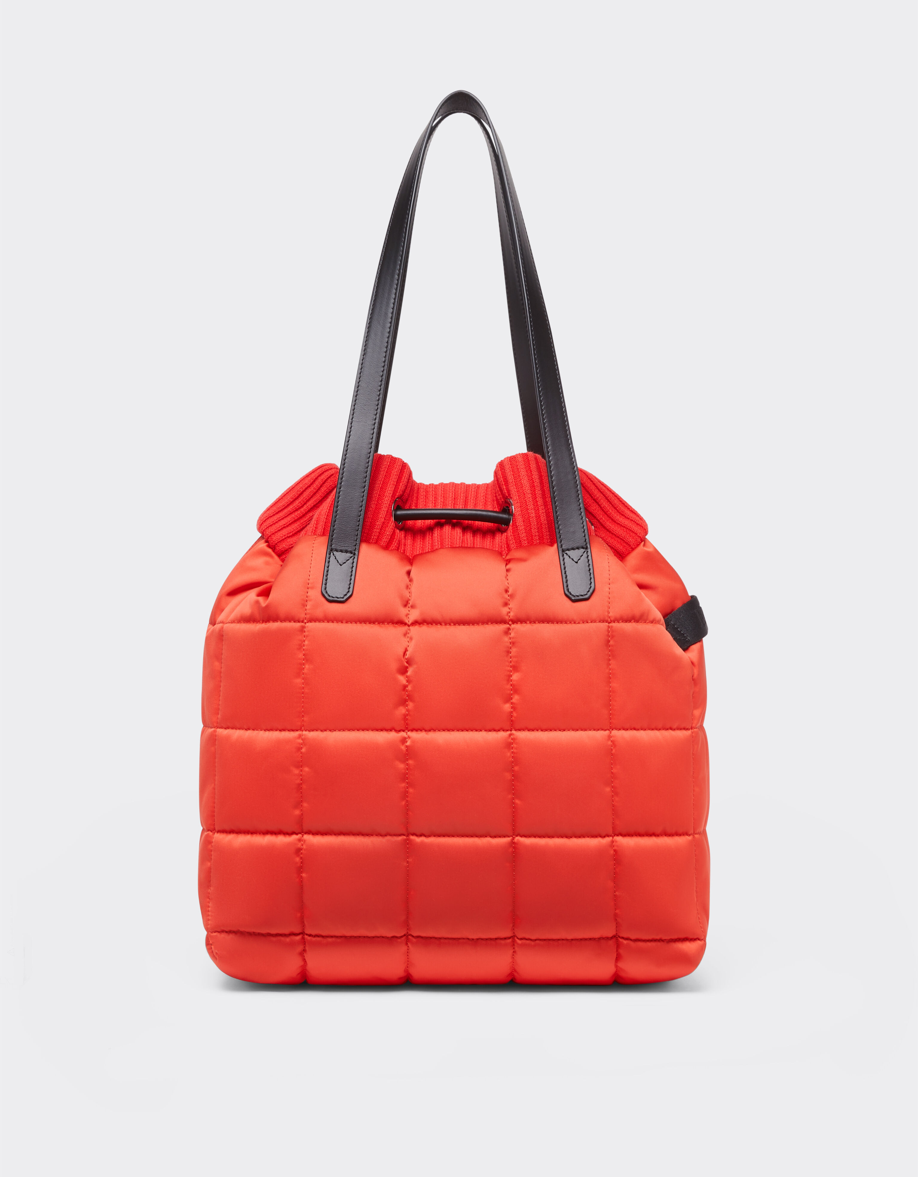 Eco nylon tote bag in Rosso Dino Ferrari