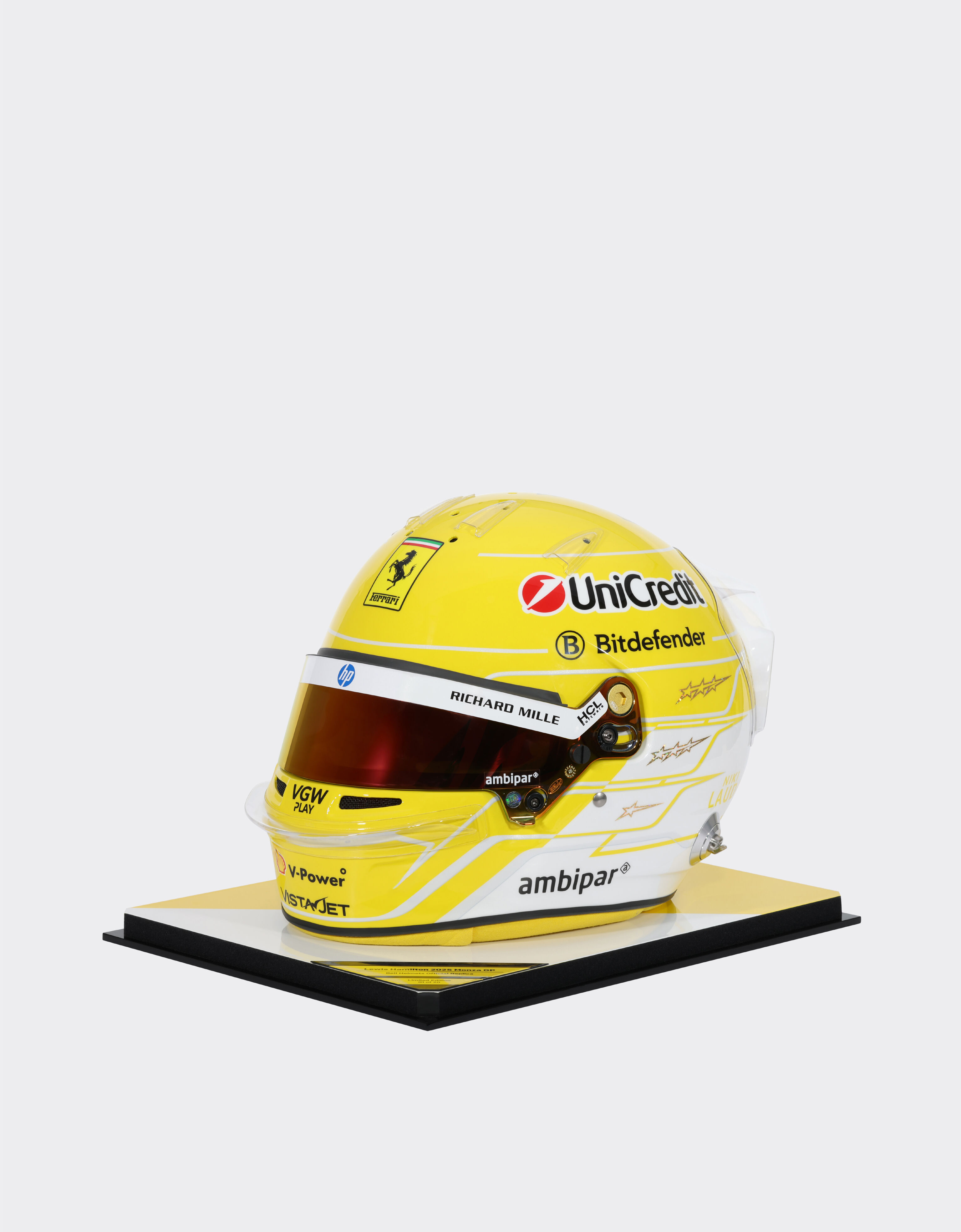 Ferrari Hamilton Monza helmet in 1:1 scale - 2025 Special Edition MULTICOLORE LA07Cf