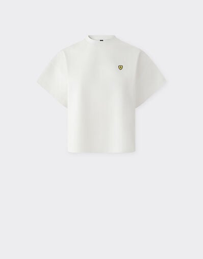  T-Shirt mit Scuderia-Ferrari-Grafik Avorio SJWTH0084JCO0024f