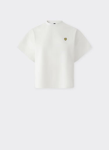  T-Shirt mit Scuderia-Ferrari-Grafik Avorio SJWTH0084JCO0024f