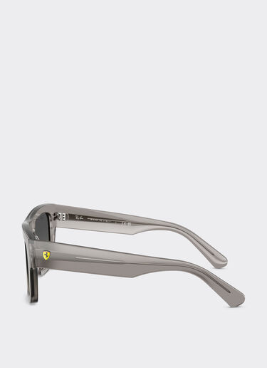 Ferrari Ray-Ban for Scuderia Ferrari RB2217M in transparent grey acetate with gradient grey lenses Ingrid LA015f