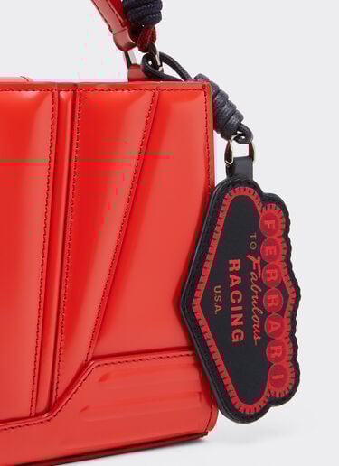 Ferrari Ferrari GT micro tote bag in leather Rosso Dino 51200f