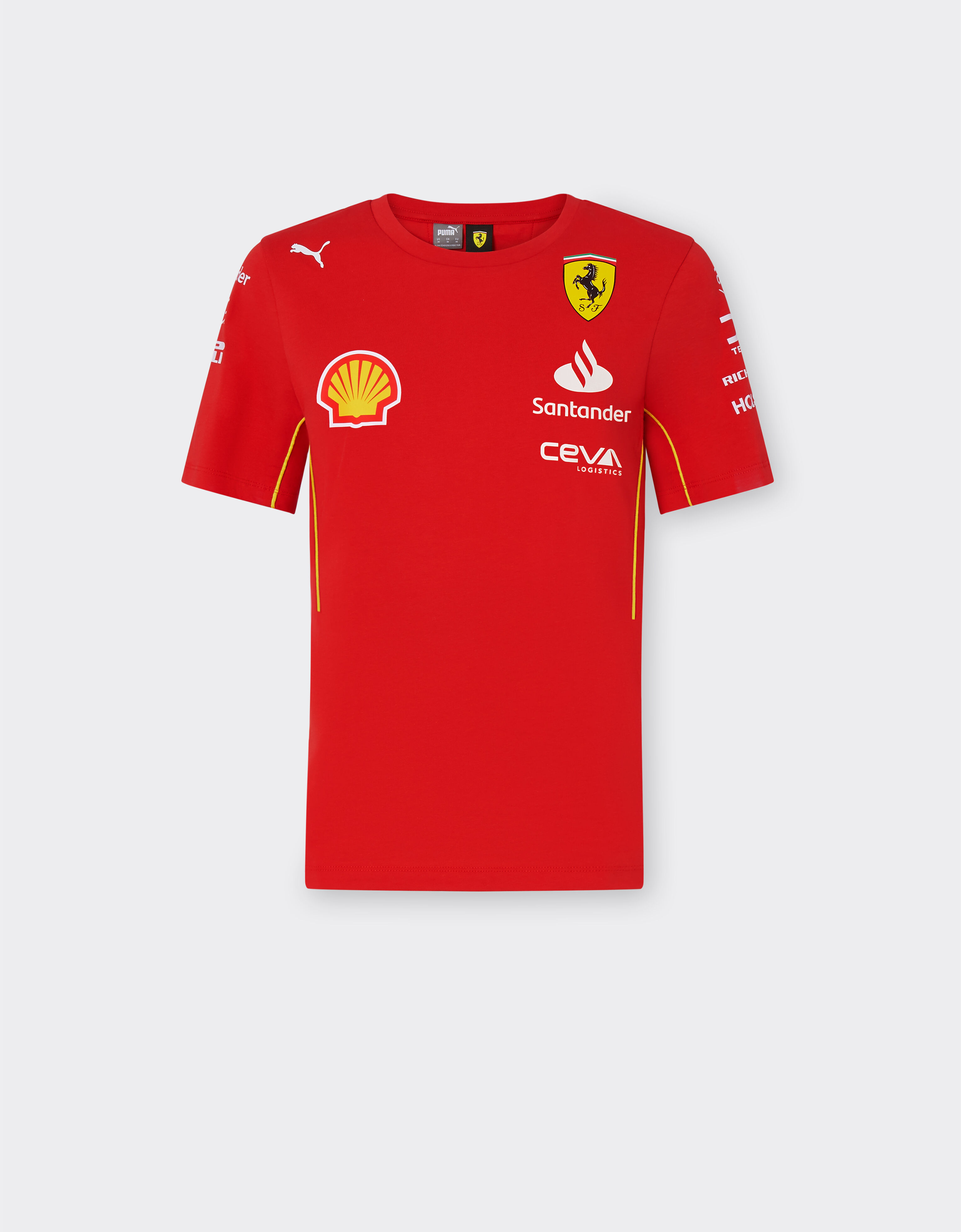 Ferrari 2024 Scuderia Ferrari Team Replica T-shirt Rosso Corsa F1135f