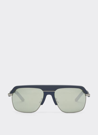 Ferrari Gafas de sol Ferrari de titanio gunmetal cristales espejados grises Azul escocés LA0EPf