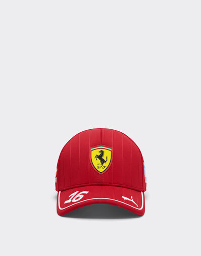 Ferrari 2025 Leclerc Baseballkappe Puma für Scuderia Ferrari HP Kirsche LA00Wf