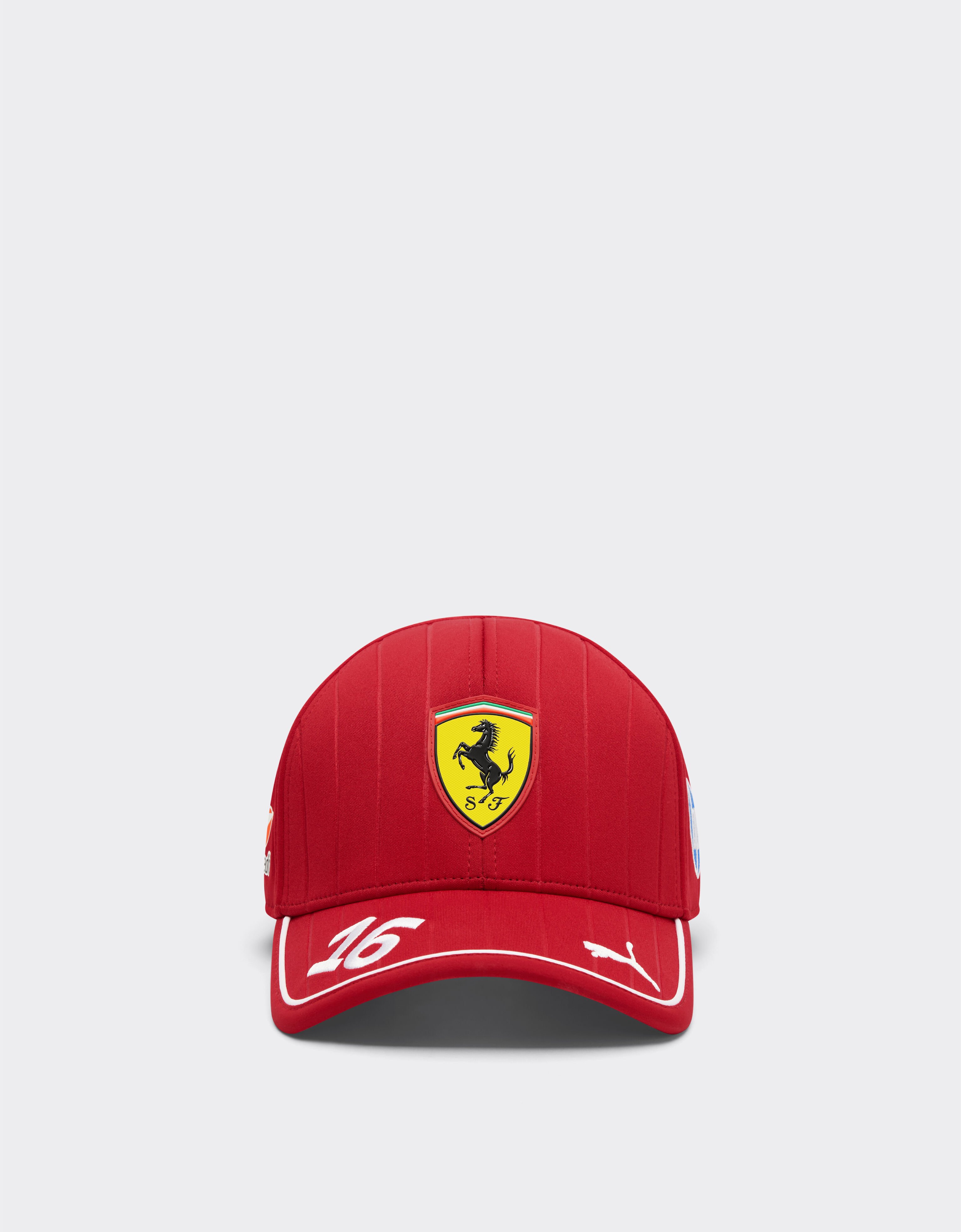 Ferrari 2025 Leclerc Casquette Puma pour Scuderia Ferrari HP Cerise LA00Wf