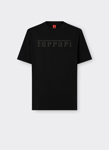 Ferrari Camiseta de algodón con logotipo Ferrari Negro 21179f