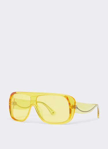 Ferrari Ferrari sunglasses in transparent yellow acetate with yellow lenses Yellow F1278f