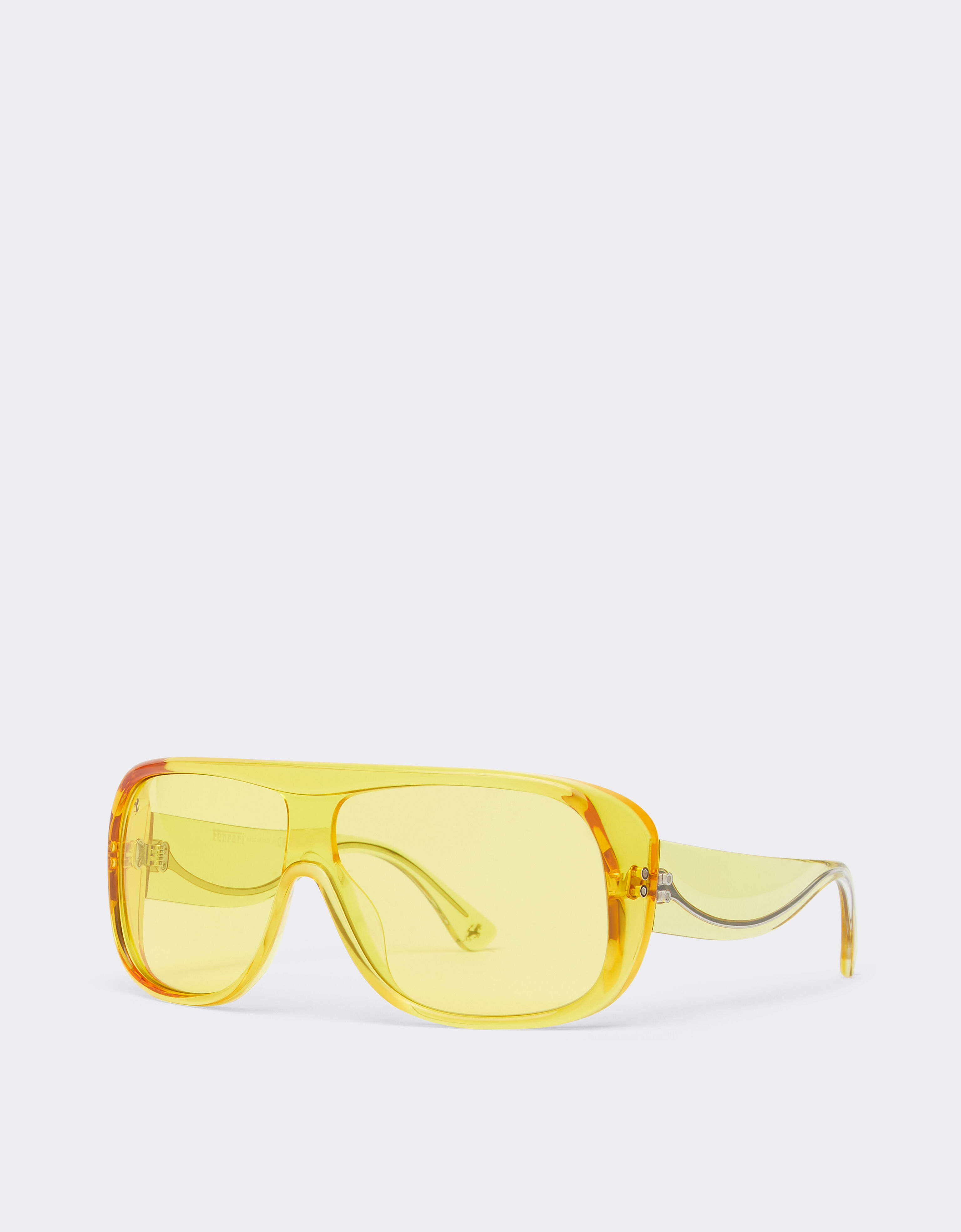 Ferrari Ferrari sunglasses in transparent yellow acetate with yellow lenses Yellow F1278f