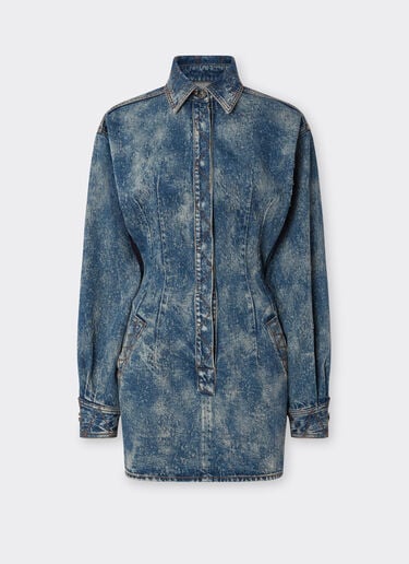 Dress in needled and washed denim Ferrari Dress in needled and washed denim Denim 22504f