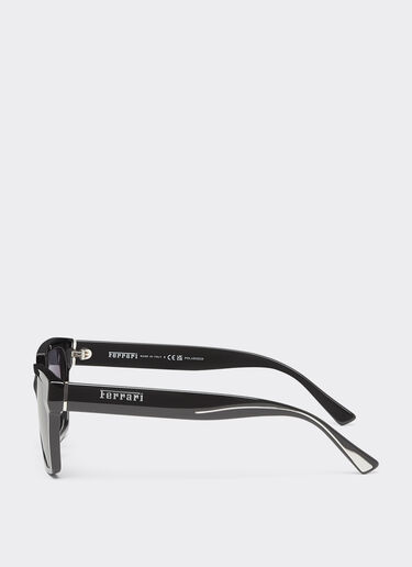 Ferrari Ferrari sunglasses in black acetate with polarised grey lens Black F1544f