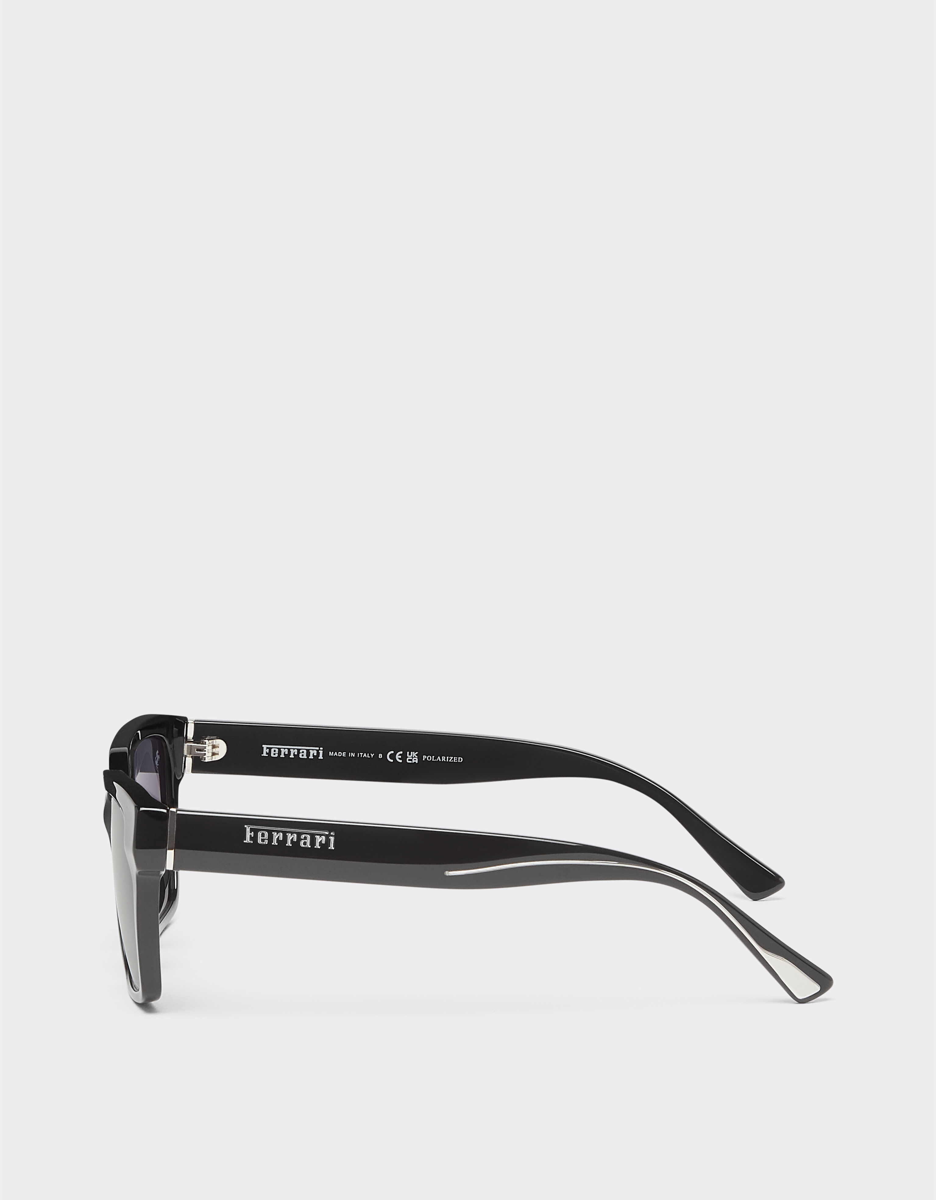 Ferrari Ferrari sunglasses in black acetate with polarised grey lens Black F1544f