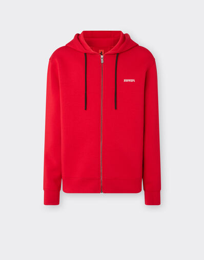 Ferrari Hooded sweatshirt in scuba Racing red 21996f
