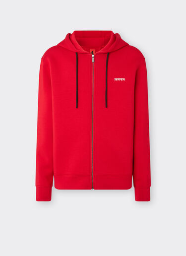 Ferrari Hooded sweatshirt in scuba Racing red 21996f