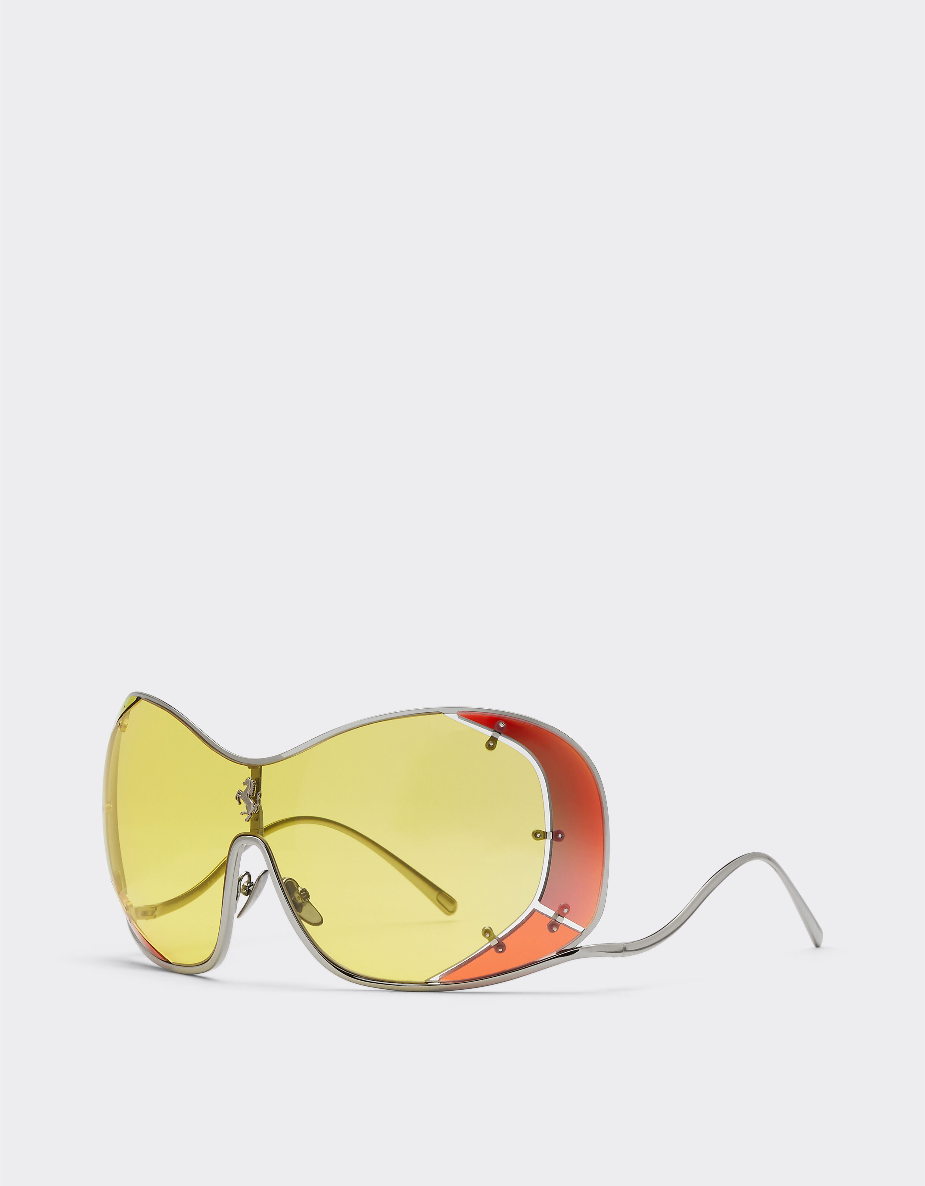 Ferrari Ferrari-Sonnenbrille mit gelben Gläsern Dunkelgrau F0639f