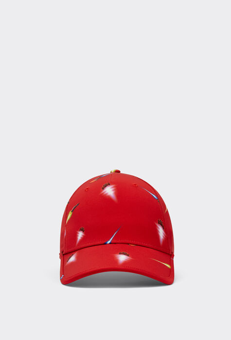Ferrari Hat with Ferrari Cars print Rosso Corsa F1150fK