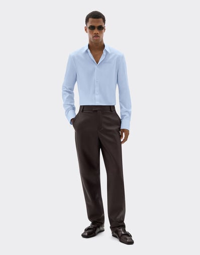 Ferrari Cotton shirt with micro-stripe Optical White 22617f