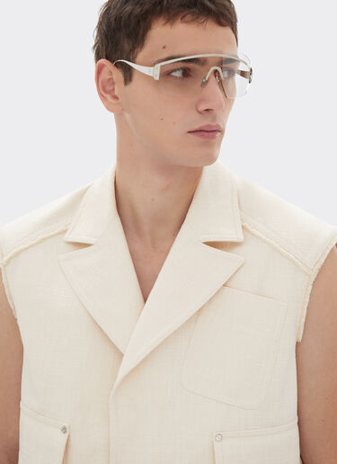 Chaleco de algodón malfilè Ferrari Chaleco de algodón malfilè Avorio 50953f