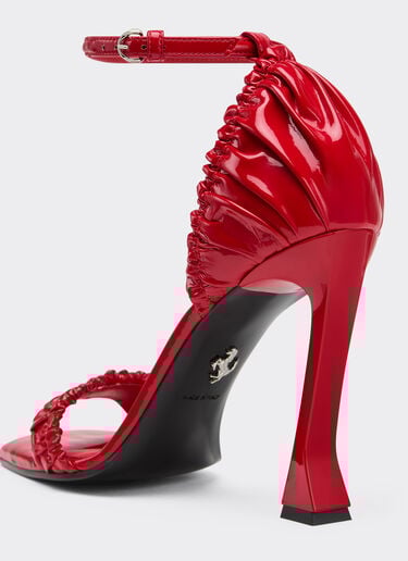 Patent leather high heel sandal with strap Ferrari Patent leather high heel sandal with strap Racing red 22725f