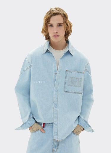Camisa vaquera Ferrari x Charles Leclerc Ferrari Camisa vaquera Ferrari x Charles Leclerc Denim claro 22265f