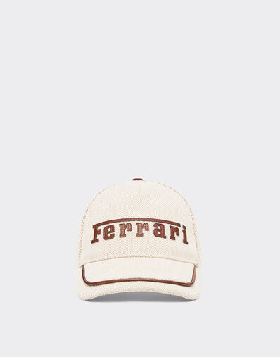 Ferrari Baseball cap with embroidered Ferrari logo and leather details Hide 21931f