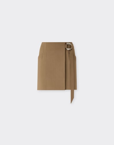 Technical cotton skirt Ferrari Technical cotton skirt Khaki Green 50064f