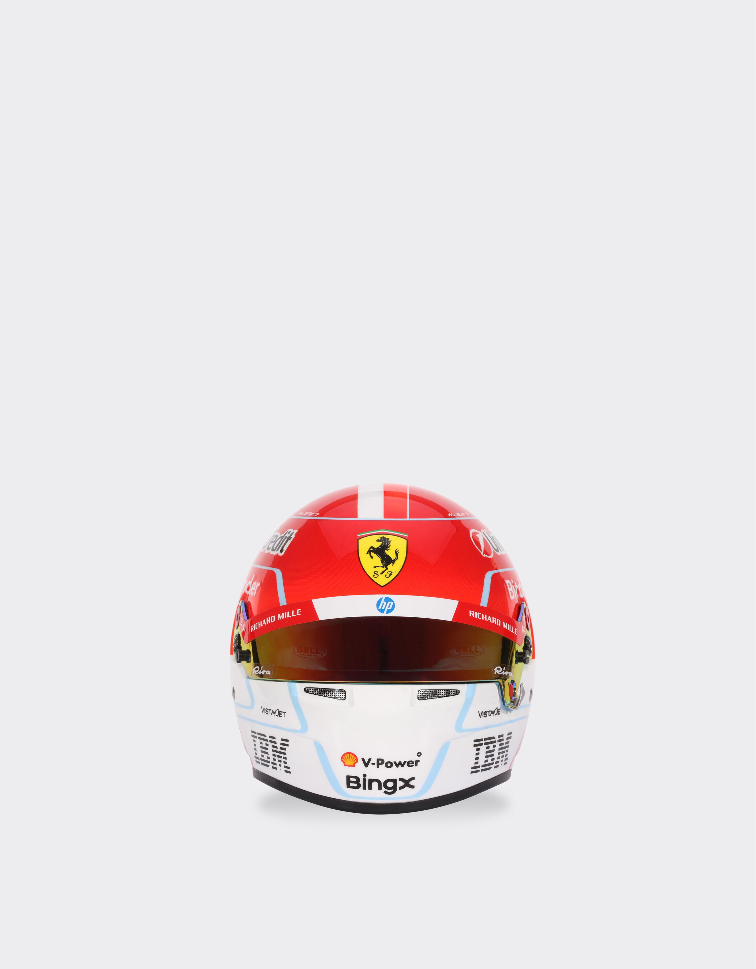 Mini Leclerc Replica 2026 helmet in 1:2 scale、Multicoloreの