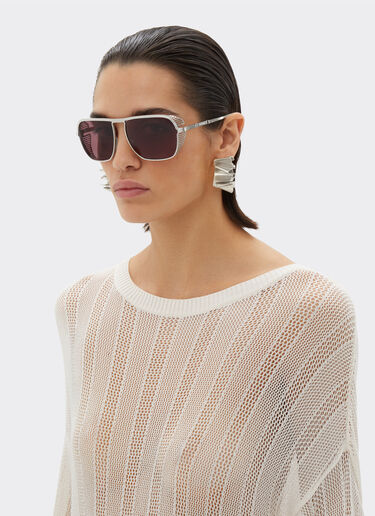 Ferrari Ferrari sunglasses in gold-tone titanium with exclusive Contrast Pro™ lenses Gold F1525f