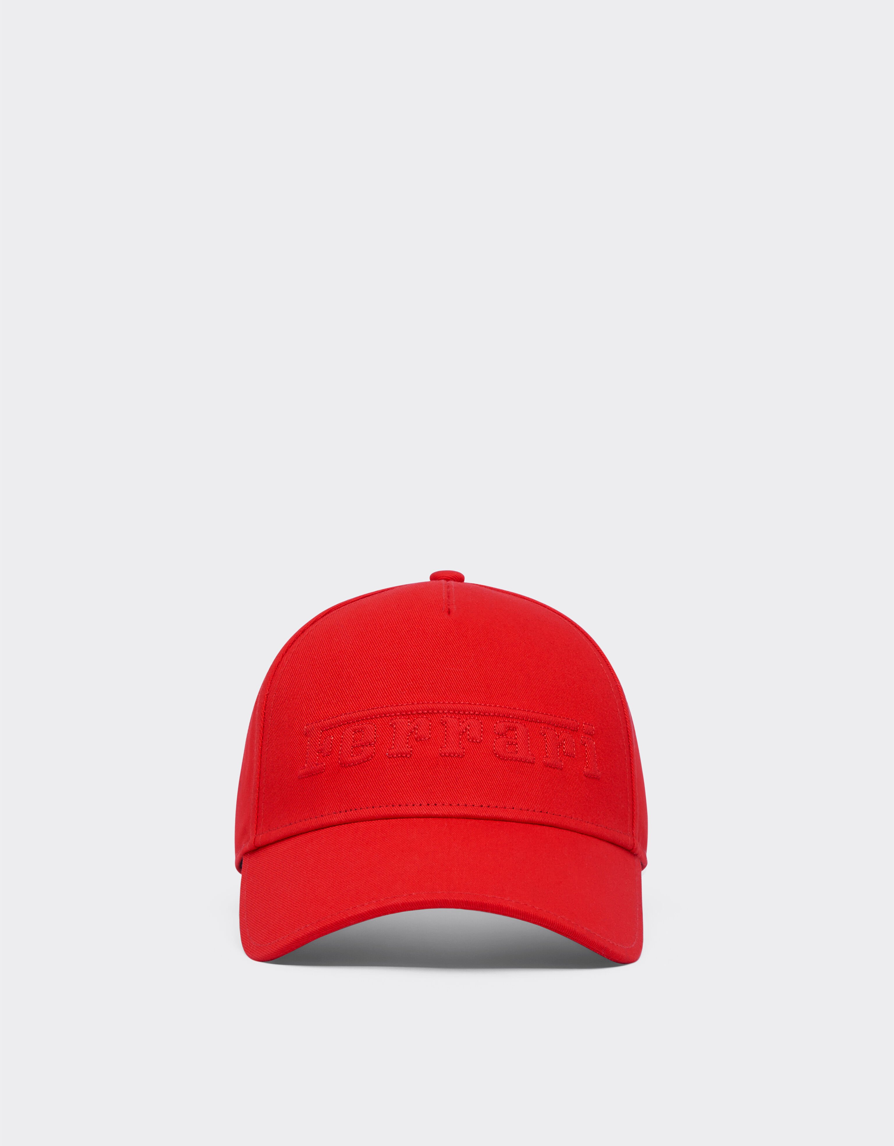 Ferrari Baseball cap in cotone con ricamo logo Ferrari Rosso Dino 21342f