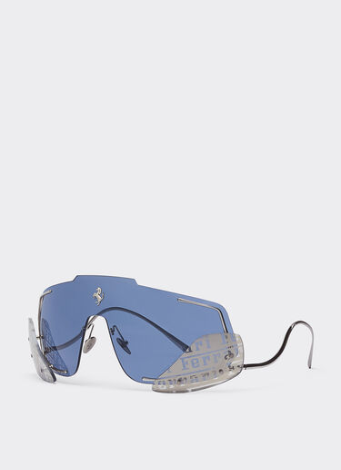 Ferrari Lunettes de soleil Ferrari avec verres bleu foncé Argent F0405f