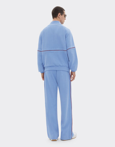 Ferrari Sweat-shirt zippé en molleton japonais Oxford Blue 51017f